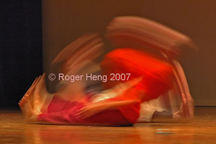 two dancers in motion